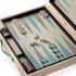 Pigment Monte-Carlo backgammon, leather & rattan, mint - Picture2