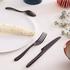 Christofle L'âme Noire cutlery, stainless steel, colour black