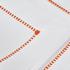 Eri Textiles Hemstitch Orange table linen