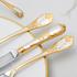 Christofle Marly cutlery, silverplated with gold accents - Picture2