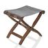 Giobagnara Arturo luggage rack, walnut-coloured frame with brown leather - Picture2