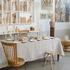Le Jacquard Francais Tivoli table linen, sand