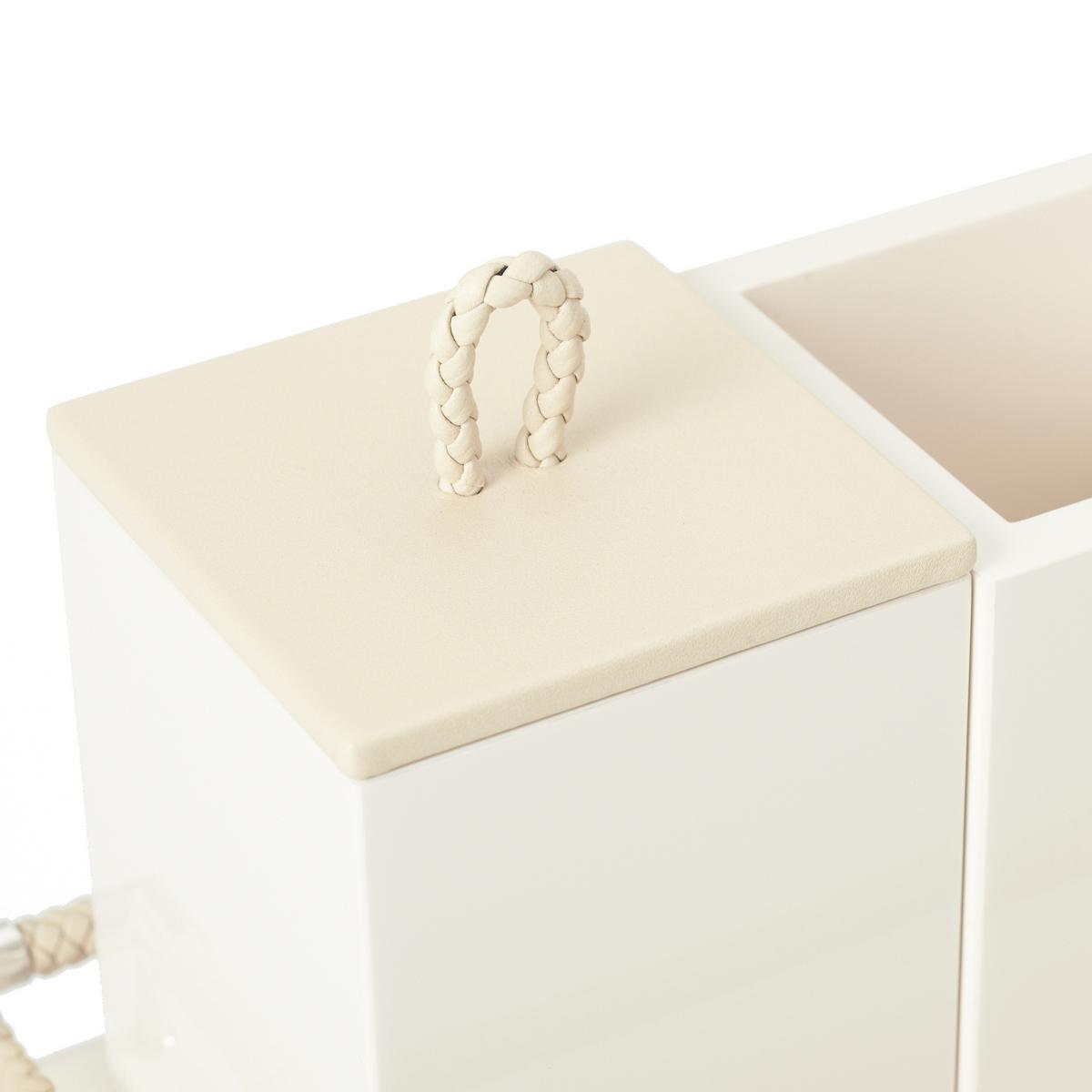 Riviere Vanity 4 pieces bathroom set, chrome/ivory artedona.