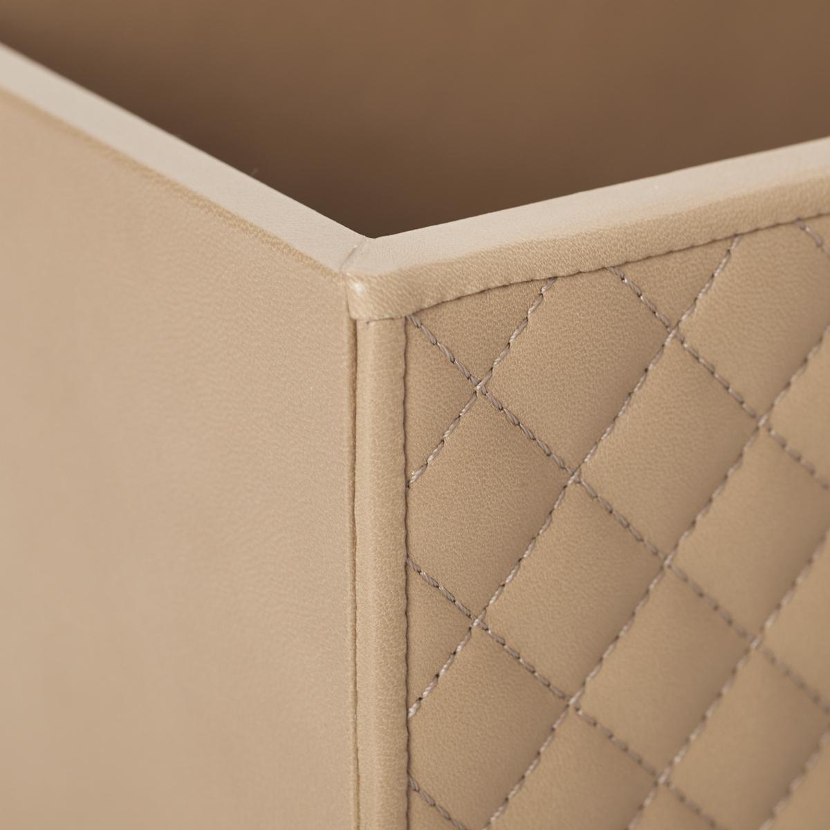Riviere Vanity leather box, taupe artedona.