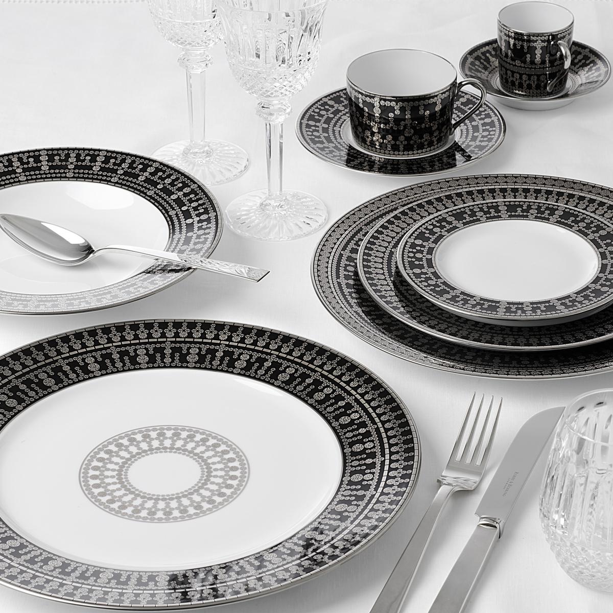 Haviland Tiara Black/Platinum Dinnerware artedona.