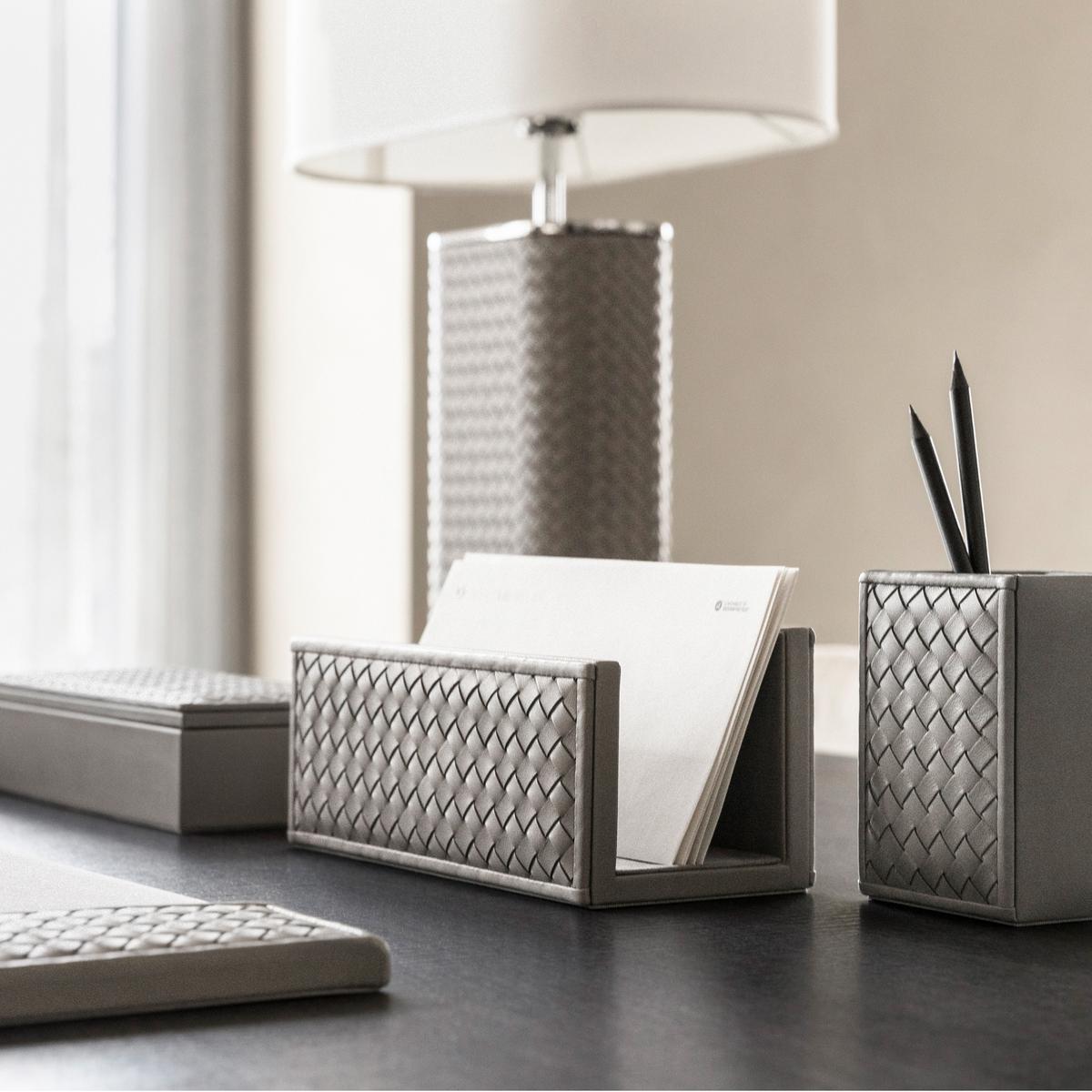 Riviere Milano office accessories, grey | artedona.