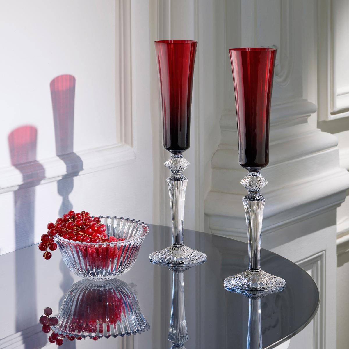 ☆BM)Baccarat MILLE NUITS FLUTISSIMO①バカラ グラス ペア2客