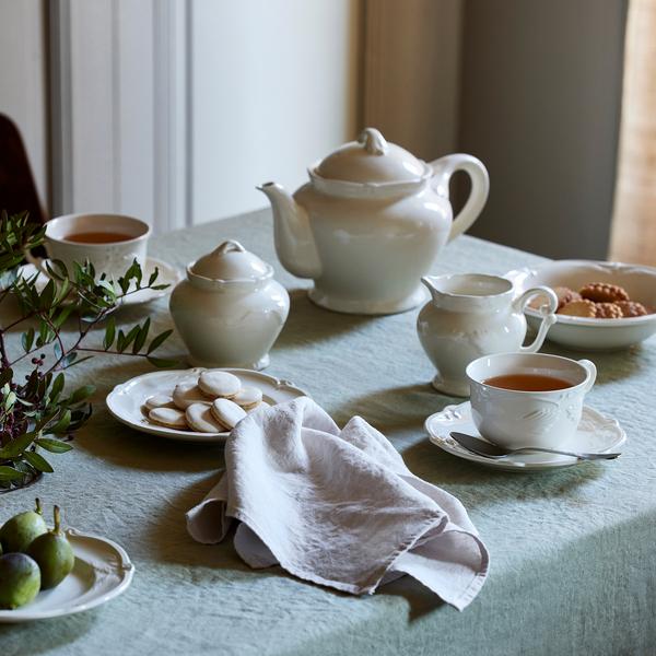 Gien Rocaille White Dinnerware | artedona.