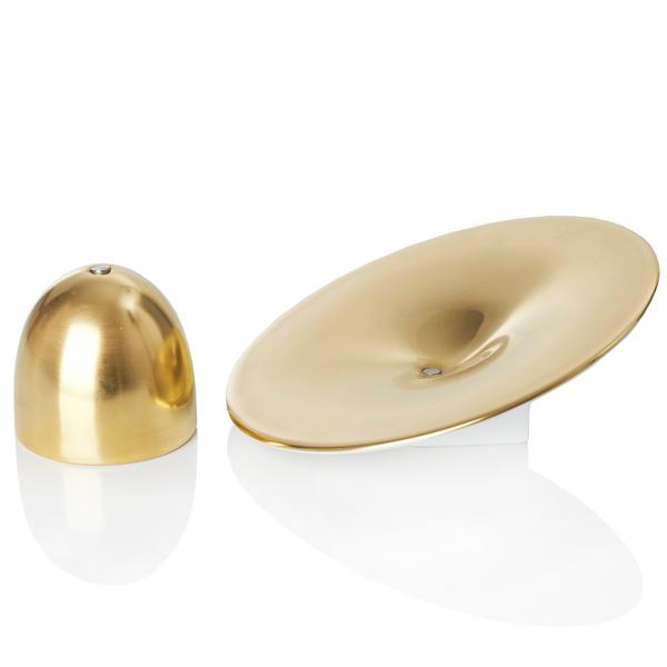 J.L Coque Hemisphere Cuivre ゴールド　32cm HEMISPHERE Gold stripes - Mug - J.L Coquet & Jaune de Chrome