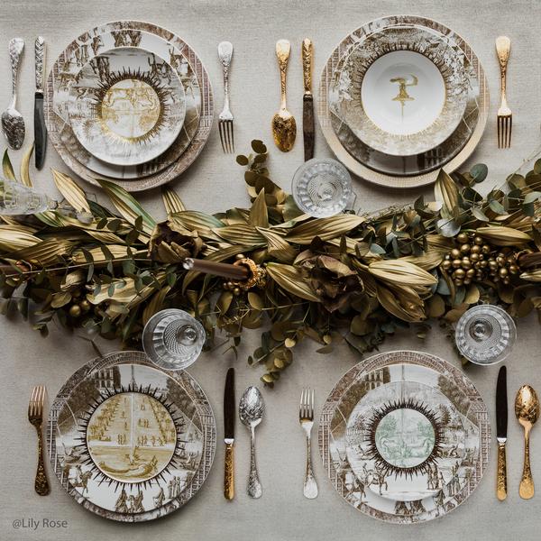☆タイムセール☆ Bernardaud Gouttes d'or ゴールド皿 Bernardaud Twist Gold dinnerware collection - MDMAISON