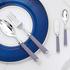 Ercuis Coupole cutlery, navy blue