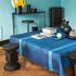 Le Jacquard Francais Symphonie Baroque table linen, blue