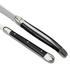 Forge de Laguiole Horn carving knife and fork, high-polished finish