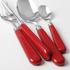 Capdeco Cambridge cutlery, cardinal red