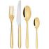 Christofle Mood Gold 24-piece gilded cutlery set in gold-coloured egg case
