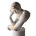 Lladró Reflections of Nature - Him sculpture, white-gold - Picture3