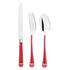 Christofle Talisman cutlery, silverplated, red