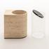 Giobagnara Nobble waste bin, bronze & travertine - Picture3