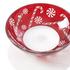 Artel Candy Cane trinket bowl, red
