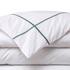 Yves Delorme Athena bed linen, fjord on white