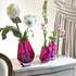 Moser Pear vases, alexandrite/rose