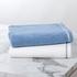Yves Delorme Duetto terry towels, white with pastel blue border