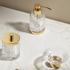Cristal et Bronze Infini bathroom accessories, gold