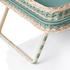 Pigment Reims bed tray, leather & rattan, mint