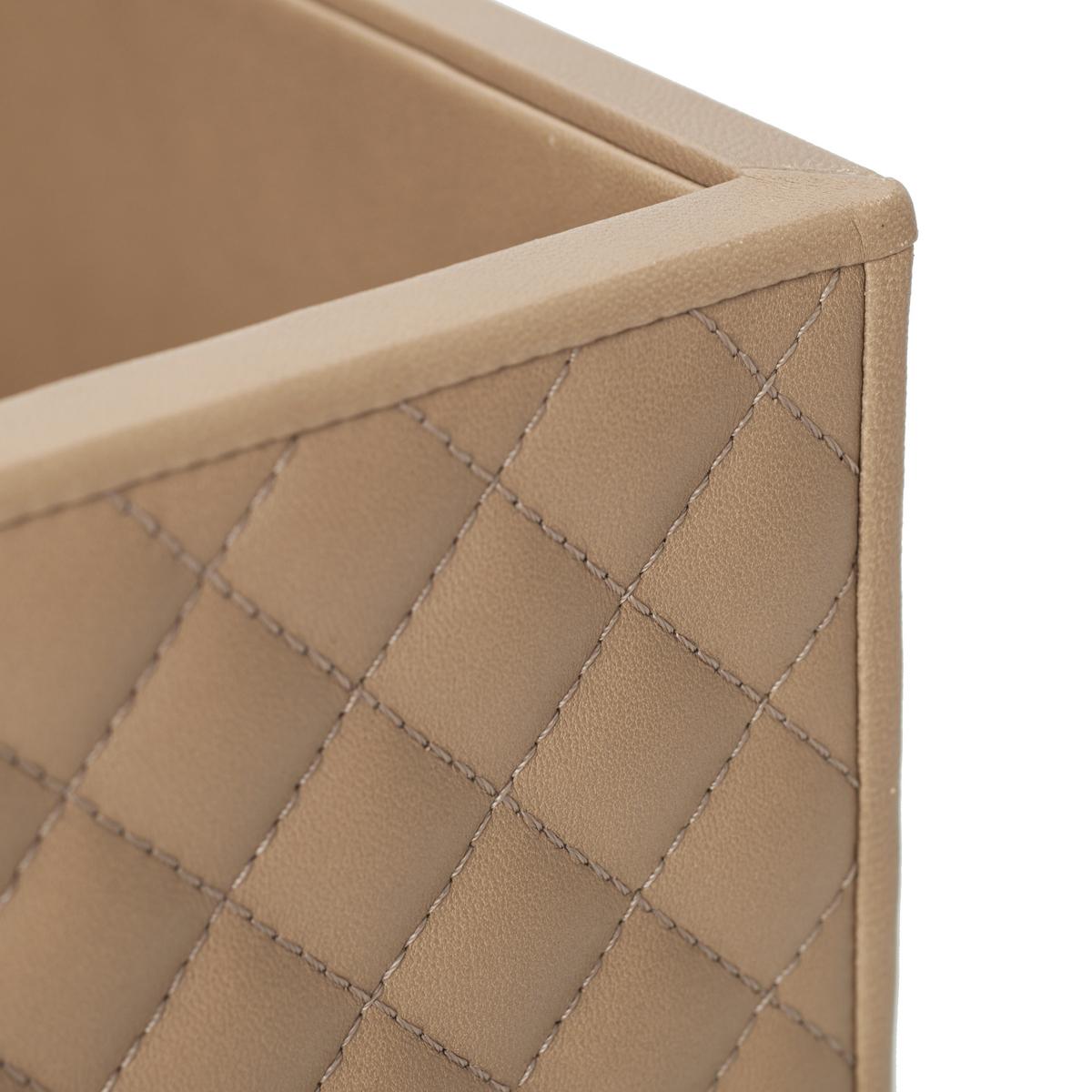 Riviere Vanity leather box, taupe artedona.