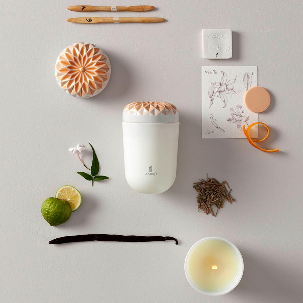 Lladró Gardens of Valencia scented candle artedona.