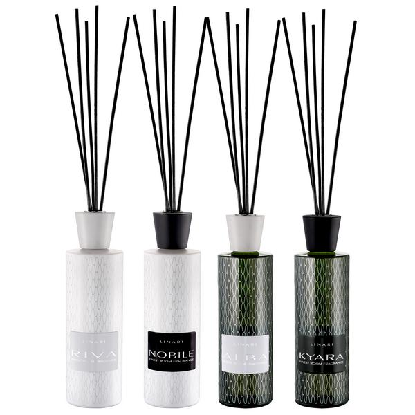 LINARI Diffusore Aroma Oceano 500ml - Elegante Design Nero Con Spegnimento Automatico Per Ambienti Medi E Grandi