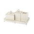 Riviere Vanity bathroom accessories, chrome/ivory
