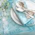 Le Jacquard Francais Jardin d'Eden table linen, turquoise - Picture4