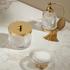 Cristal et Bronze Infini bathroom accessories, gold