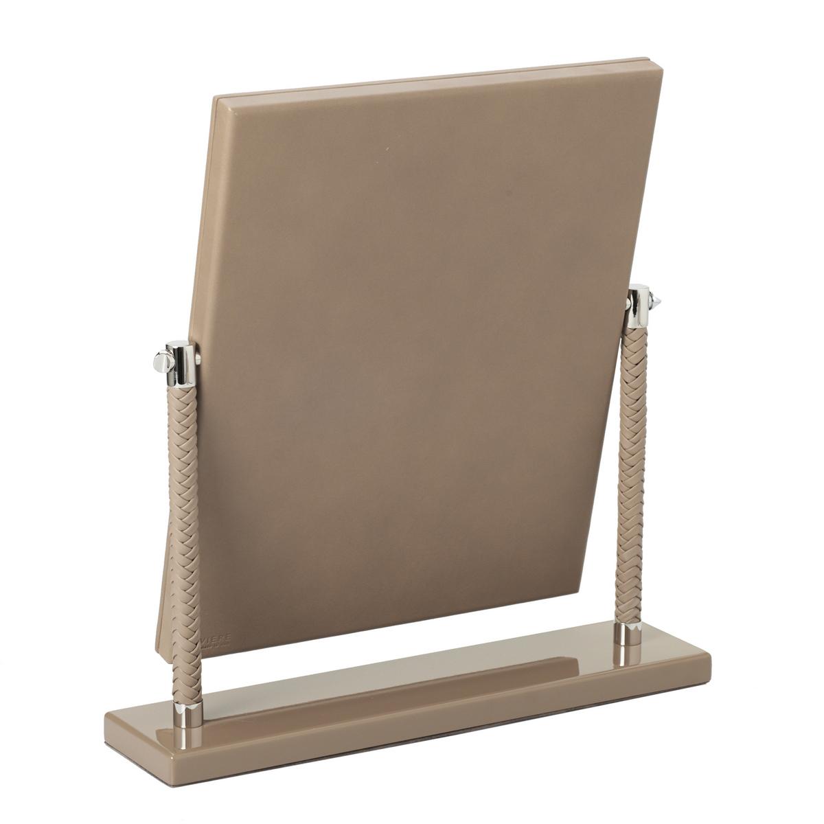 Riviere Vanity bathroom accessories, chrome/taupe artedona.