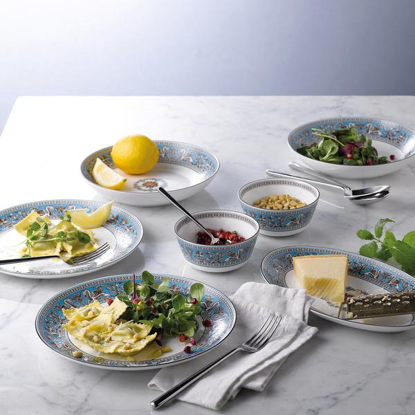 ☆ 2枚FLORENTINE TURQUOISE八角形の皿 【公式通販】