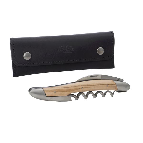 Forge de Laguiole Olive wood sommelier knife, satin finish | artedona.