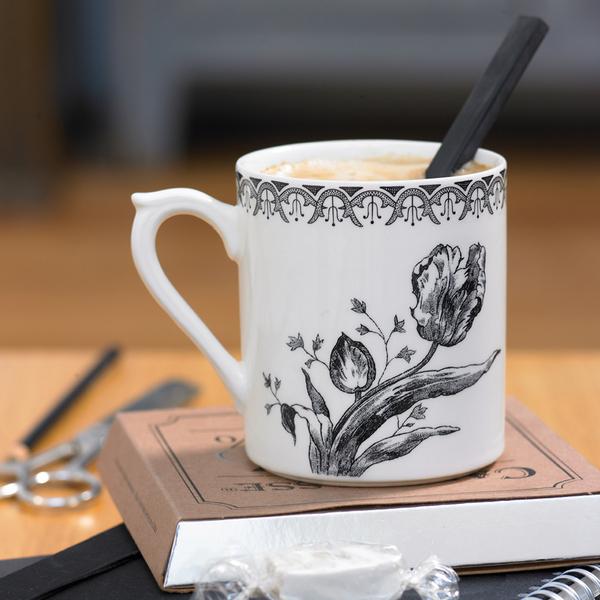 Gien ブラックチューリップ スープパスタプレート3枚セット カナッペ