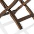 Giobagnara Arturo luggage rack, walnut-coloured frame with brown leather - Picture6