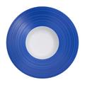 J.L Coquet Hémisphère Marine Blue deep plate with rim, large