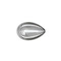 Sieger by Fürstenberg Treasure Platinum drop bowl, inside surface completely platinum plated