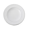 Christofle Albi Platinum deep plate, with rim