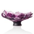 Daum Camélia bowl, violet, l 38 cm