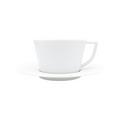 J.L Coquet Bolero White tea cup and saucer