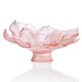 Daum Camélia bowl, pink, l 38 cm