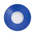 J.L Coquet Hémisphère Marine Blue deep plate with rim, medium