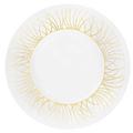 J.L Coquet Toundra Gold Platte rund flach, groß