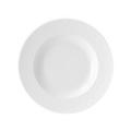 Bernardaud Ecume Weiß Teller tief mit Fahne, mittelgroß
