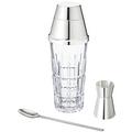 Saint-Louis Manhattan 3-piece mixology cocktail set: cocktail shaker, cocktail spoon and jigger