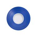 J.L Coquet Hémisphère Marine Blue deep plate with rim, small